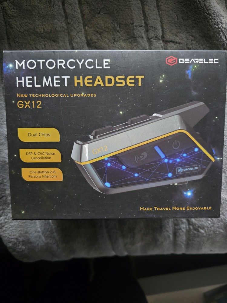 Gearelec Bluetooth Helmet Headset GX12 New