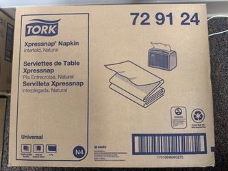 Tork Xpressnap Interfold Natural Napkins Case