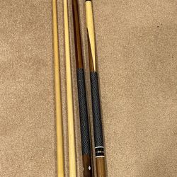 Two Mizerak Pool Cue Sticks