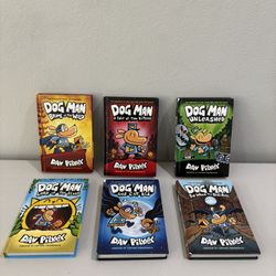 Kids Dog Man Book Bundle- 6 Books