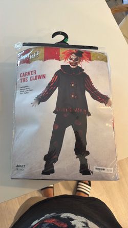Spirit Halloween Carver the Clown Costume Adult Large