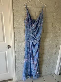 Sequin blue dress