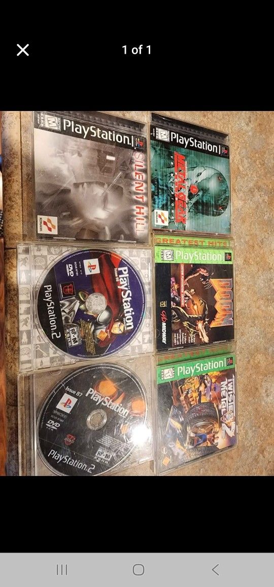 Play Station Games. 