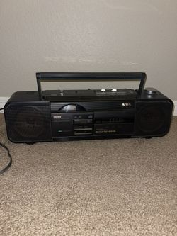 Vintage Aiwa Stereo Boombox Radio Cassette Recorder and Player