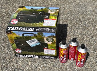 Tailgator 2-cycle generator plus fuel. Never used  $90