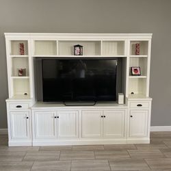 POTTERY BARN ENTERTAINMENT CENTER/TV STAND