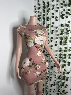 Flower Print BodyCon Dress