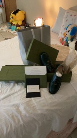 Gucci toddler shoes in a Gucci toddler belt