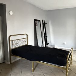 Gold bed frame