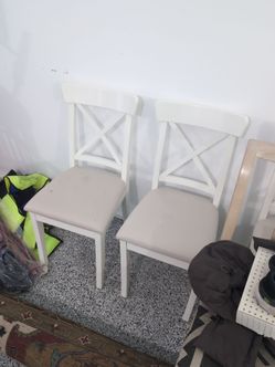 Table chairs. Three.