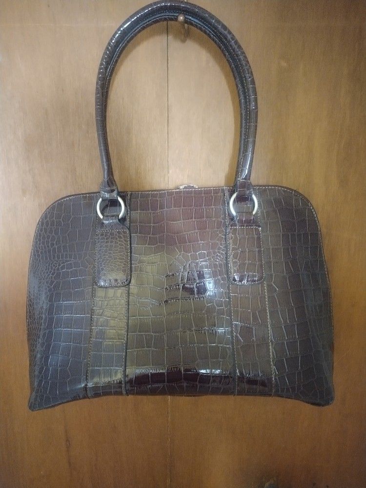 ALLIGATOR faux SCALE BAG TOTE SHOULDER BAG - 18 Inches x 11 inches Lady's Womens