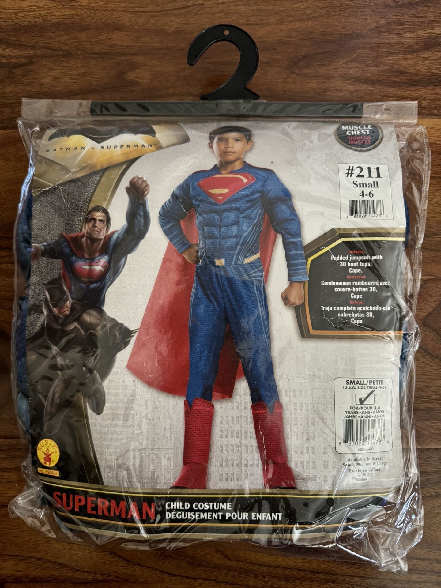 Superman Halloween Costume Small 4-6