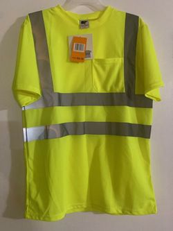 Yellow Short Sleeve Reflective T-shirt. Brand New.