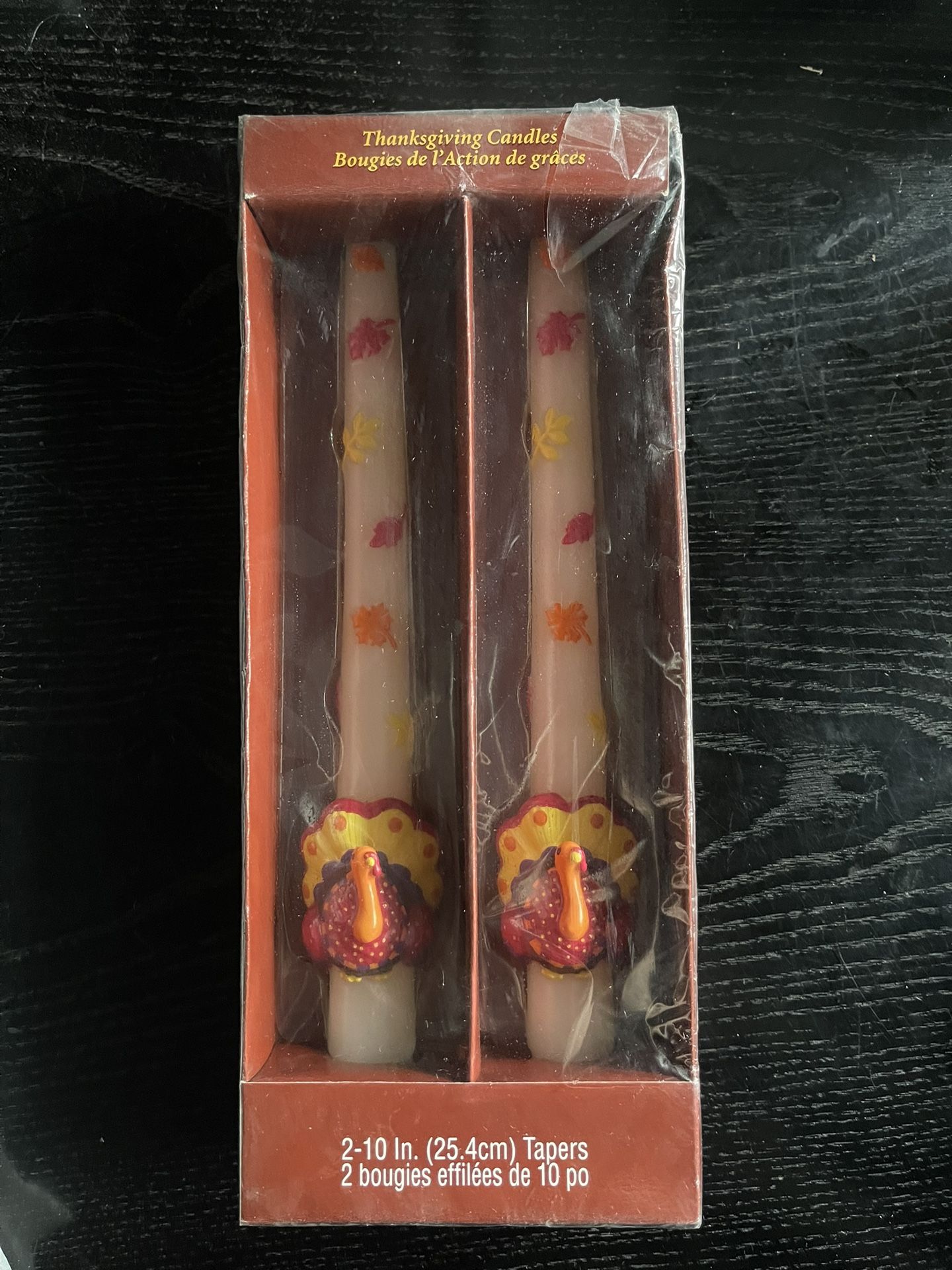 Thanksgiving Turkey Candles (4) Bourgies De action De Graces