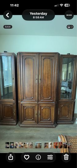 Excellent Condition - Wood & Glass Hutch