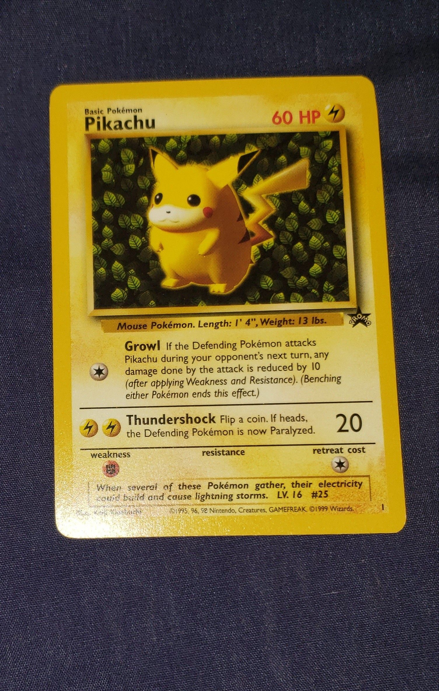 Pikachu promo card