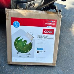 32” Pop Up Green Ornaments 