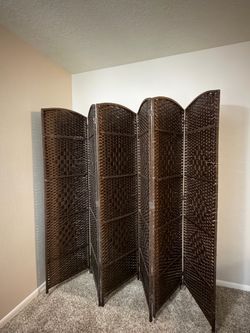 Wicker/Rattan Room Divider (6-panel)  $90 OBO