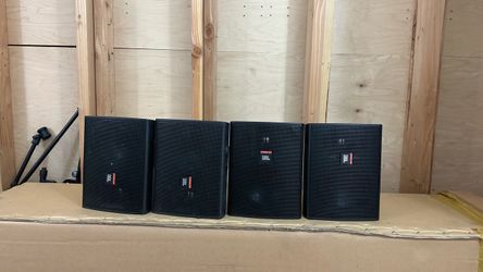 JBL Black Bookshelf Speakers – Set of 6