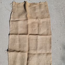 6 Burlap Sacks