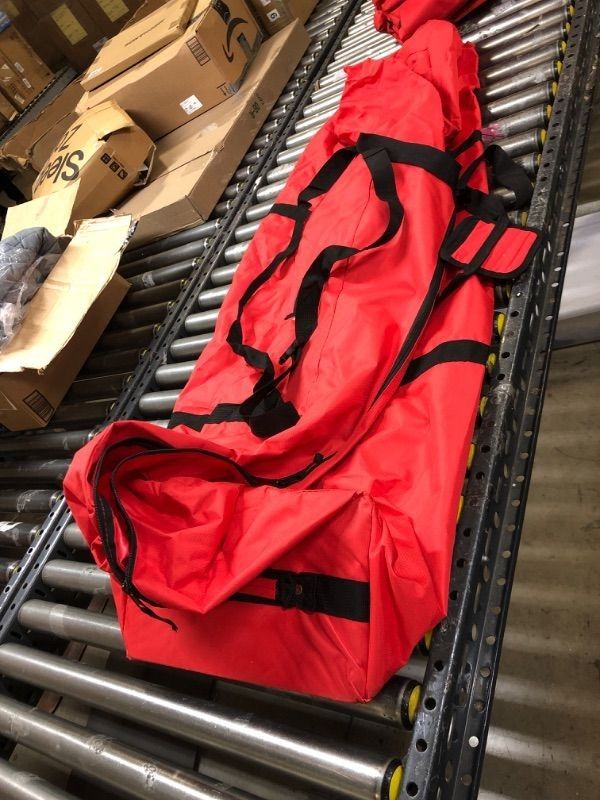 XXL Long Red Duffle Bag with Wheels *NEW*
