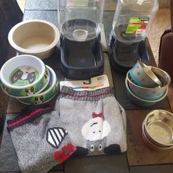 Pet Bowl And Watering Jug And Feeding Jug