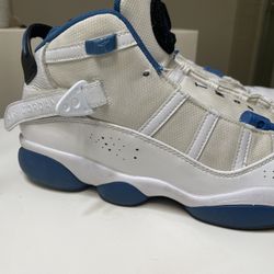 Jordan 6 Rings White Dark Marina Blue 