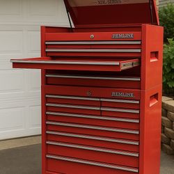 💥 Remline XQL Series Heavy-Duty Tool Chest – Top & Bottom Combo | Steel Build | 2 Keys | Shop-Ready