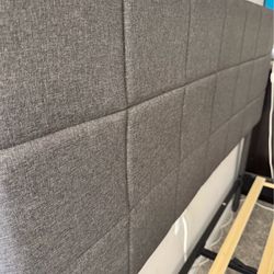 Queen sized bed frame and headboard