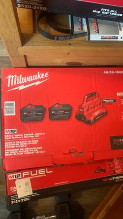 Milwaukee batteries & charger