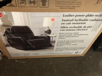 Pulaski Leather Power Glider Recliner