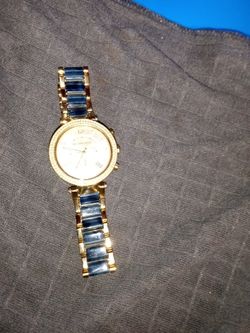 MICHAEL KORS NWT blue and gold MK6238 Parker 3 Chronograph Watch