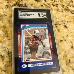 Marvin Harrison Jr rookie card SGC 9.5