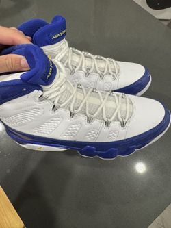 $150 Jordan 9s White / Purple Size 9