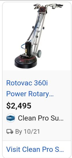 Rotovac 360i – Barely Used – Must Go Today
