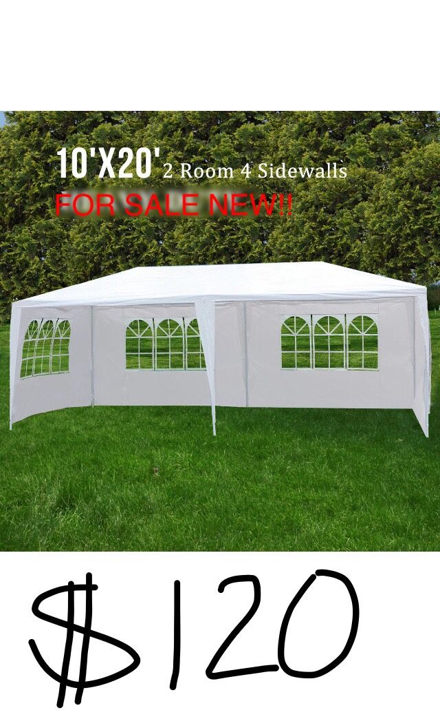 New 10x20 Canopy party Tent Gazebo pavilion Fully enclosed lona carpa canopi