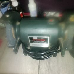 Craftsman Bench Grinder Wit 2 New Grinder Wheels