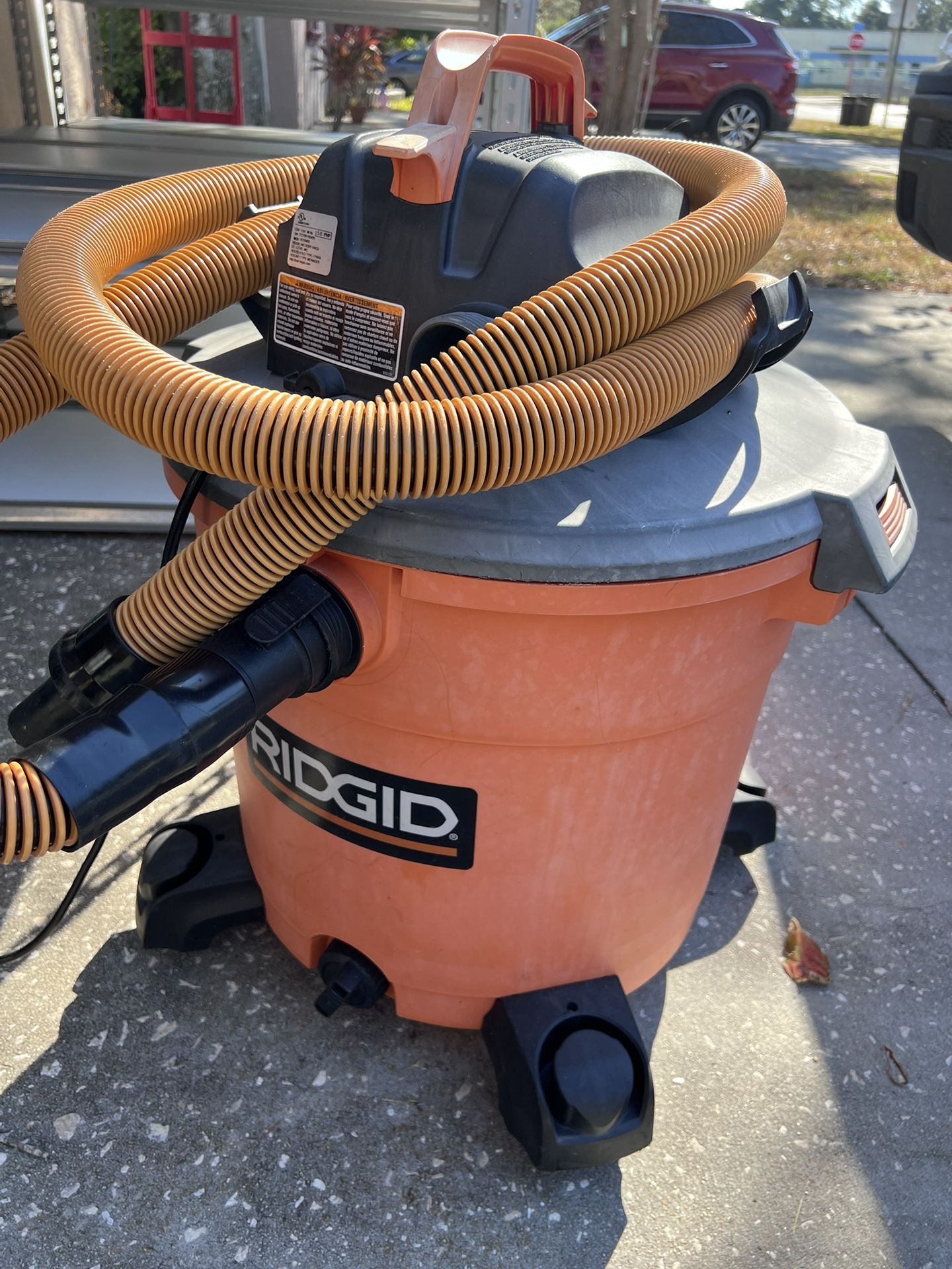 QUICK SALE – RIDGID 12-Gal Wet/Dry Shop Vac – Works Great!