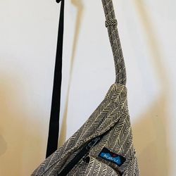 KAVU Mini Rope Cross Body Purse Bag and Wallet - Chevron Shower