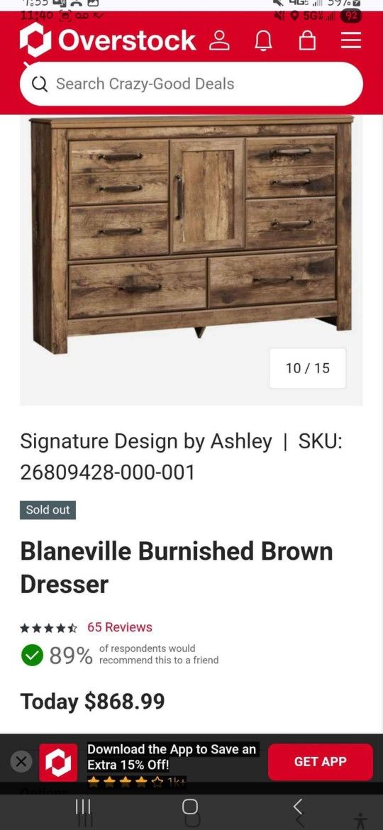 Blaneville dresser need it gone asap