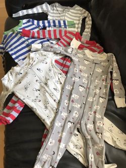 Hanna Anderson organic cotton night sleepers (size 80, US 18-24 months)