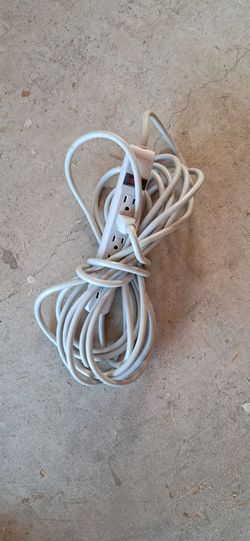 Long power cord with surge protector