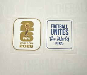 FIFA World Cup Jersey Patches ( Finalist) **SET OF 2**