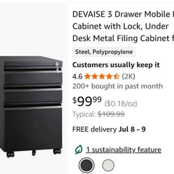 FILING CABINET-3 drawer
