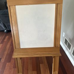 Full Size Wooden White Board / Chalkboard 