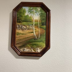 Oil panting . 11-8,7 in . 