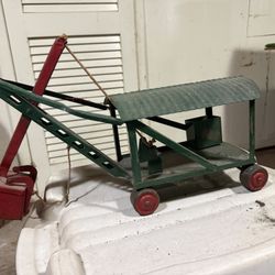 Vintage  Buddy L Moline IL Pressed Steel Articulated Steam Shovel