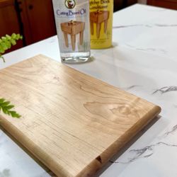 Custom Solid Hardwood Cutting board: 1 piece, Food Grade, No glue