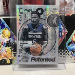 2025-26 Topps Chrome NBA Anthony Edwards #PD-15 Patented Insert Case Hit SSP