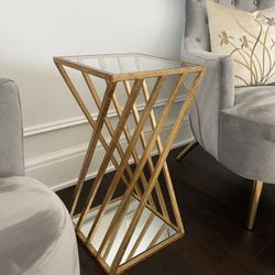 Gold Side Table 